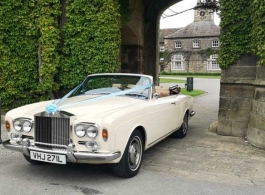 Ivory White Rolls Royce for weddings in Rotherham